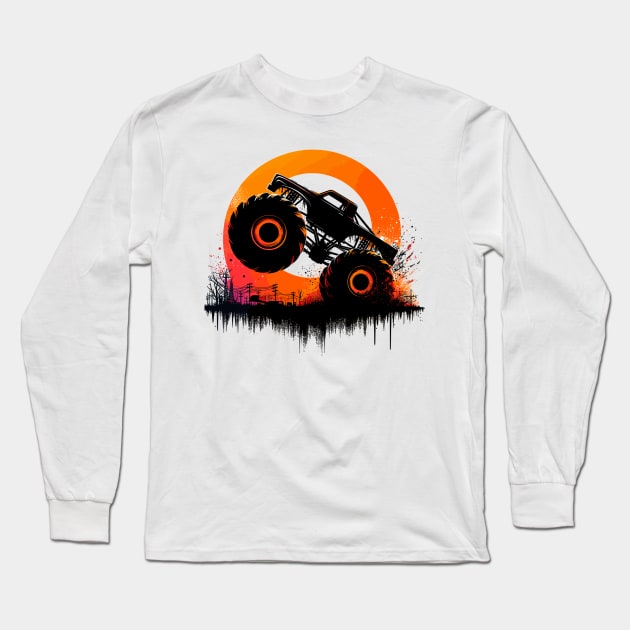 Monster Truck Long Sleeve T-Shirt by Vehicles-Art